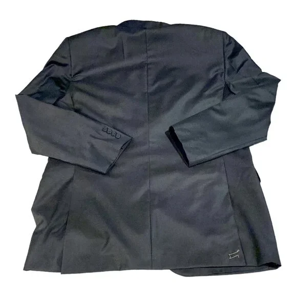 Hickey Freeman Jacket Mens 44L GraphiteLoro Piana Tasmanian 150s Wool Coat